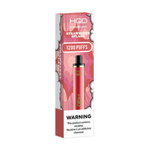 Strawberry Splash Flavored HQD Cuvie Plus Disposable Vape Device - 1200K Puffs