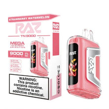 Strawberry Watermelon Flavored Raz TN9000 Disposable Vape Device - 9000K Puffs 10PK | evapekings.com