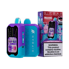 Triple Berry Ice Flavored Rifbar MixPro Disposable Vape Device - 40000K Puffs - 5PC | The Smoke Plug