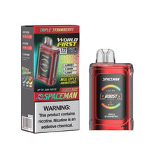 Triple Strawberry Flavored Spaceman Prism 20K Disposable Vape Device 10PK | Evape Kings