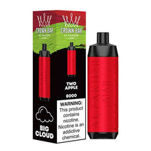 Two Apple (LCD Screen) Flavored Al Fakher Disposable Vape Device - 800K Puffs - 5PK |evapekings.com