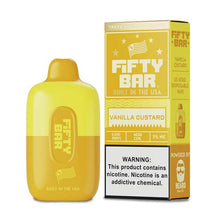 Vanilla Custard Flavored FIFTY BAR 6500 Disposable Vape Device 1PC | eVape Kings