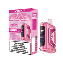 Blueberry Watermelon Flavored Raz TN9000 Disposable Vape Device - 9000K Puffs 1PC | evapekings.com