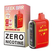 Watermelon Ice Flavored Geek Bar Pulse ZERO Disposable Vape Device - 15K Puffs | eVape Kings
