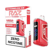 Watermelon Ice Flavored RAZ TN9000 ZERO Disposable Vape Device - 9000 Puffs | eVape Kings