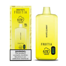 White Gummy Flavored Fume FRUITIA Disposable Vape Device - 8000 Puffs | evapekings.com - 1PC