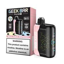 White Peach Raspberry Flavored Geek Bar Pulse X Disposable Vape Device - 25K Puffs - 10PC | eVape Kings