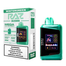 Wintergreen Flavored Raz DC25000 Disposable Vape Device - 25K Puffs| eVape Kings