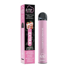 FUME EXTRA VAPE FLAVORED Yogurt Ice Cream 1500 Puffs - 1PC