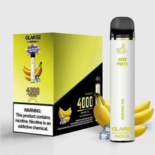 Disposable Vape Device Banana Ice glamee nova 4000 Puffs