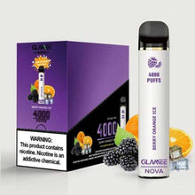 Disposable Vape Device Berry Orange Ice glamee nova 4000 Puffs