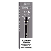 Black Ice hqd cuvie plus disposable vape device