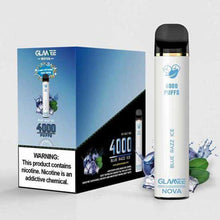 Disposable Vape Device Blue Razz Ice glamee nova 4000 Puffs