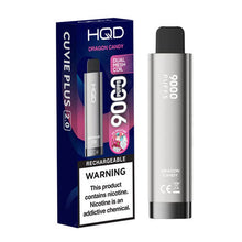 Dragon Candy Flavored HQD Cuvie Plus 2.0 Disposable Vape Device - 9000 Puffs | evapekings.com - 6PK