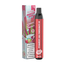 Frozen Strawberry Kiwi Pomegranate Ice Flavored Monster Bars Disposable Vape Device 3500 Puffs 10PC | EvapeKings.com