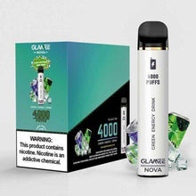 Disposable Vape Device Green Energy Drink glamee nova 4000 Puffs