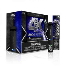 Disposable Vape Device Iced Blueberry Uno 4K 4000 Puffs