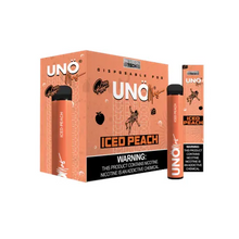 Disposable Vape Device Iced Peach Uno Mas 1200 Puffs