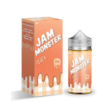 Jam Monster Peach 100ml | Jam Monster E-Liquid xxx  ccc  Liquid Details:  Brand: Jam Monster Flavor: Peach Bottle Size: 100mL Bottle Type: Chubby Gorilla  VG/PG: 75/25 Flavor Profile: Peach / Jam / Buttered / Toast Made in USA Nicotine Type: Freebase Available Nicotine Levels: 0mg / 3mg / 6mg Packaging Contents:
