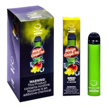 Mango Grape Ice flavor Bomb Lux Disposable Vape 1PC | evapekings.com
