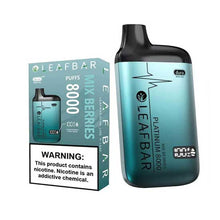 Mixed Berries Flavored Leaf Bar Platinum Disposable Vape Device 8000 Puffs 5PC | eVapeKings.com