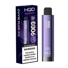 Mixed Berries Flavored HQD Cuvie Plus 2.0 Disposable Vape Device - 9000 Puffs | evapekings.com - 5PK