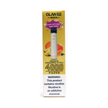 Disposable Vape Device Orange Pineapple Citrus Glamee Nova 4000 Puffs