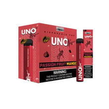 Disposable Vape Device Passion Fruit Mango Uno Mas 1200 Puffs