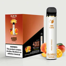 Disposable Vape Device Peach Mango glamee nova 4000 Puffs