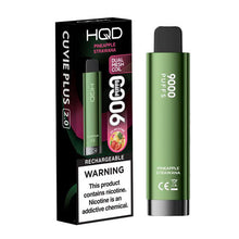 Pineapple Strawnana Flavored HQD Cuvie Plus 2.0 Disposable Vape Device - 9000 Puffs | evapekings.com - 5PC