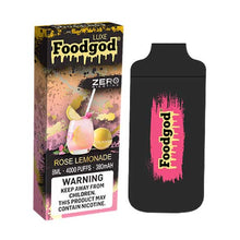 Rose Lemonade Flavored Foodgod Luxe ZERO 0% Disposable Vape Device 2400 Puffs 10PC | EvapeKings.com
