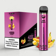 Disposable Vape Device Strawberry Banana Glamee Nova 4000 Puffs