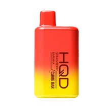 6 Pack Strawberry Banana Flavored Flavored HQD Cuvie BAR Disposable Vape Device 7000 Puffs | evapekings.com