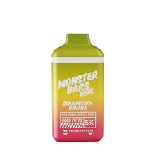 Strawberry Banana Monster Bars MAX Disposable Vape DevIce by Jam Monster