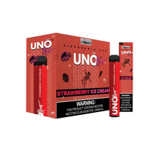 Disposable Vape Device Strawberry Ice Cream Uno Mas 1200 Puffs