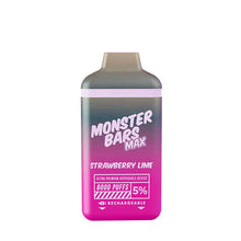 Strawberry Lime Monster Bars MAX Disposable Vape DevIce by Jam Monster
