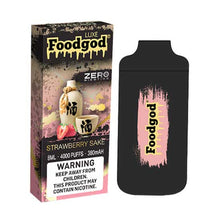 Strawberry Sake Flavored Foodgod Luxe ZERO 0% Disposable Vape Device 2400 Puffs 10PC | EvapeKings.com