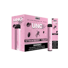 Disposable Vape Device Strawberry Yogurt Uno Mas 1200 Puffs