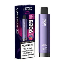 Triple Berry Ice Flavored HQD Cuvie Plus 2.0 Disposable Vape Device - 9000 Puffs | evapekings.com - 5PK