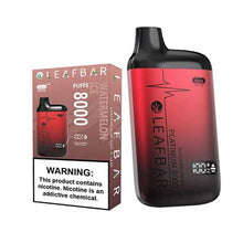 Watermelon Ice Flavored Leaf Bar Platinum Disposable Vape Device 8000 Puffs 5PC | eVapeKings.com