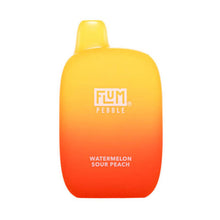 Watermelon Sour Peach Flavored Flum Pebble Disposable Vape Device - 6000 Puffs | evapekings.com - 1PC