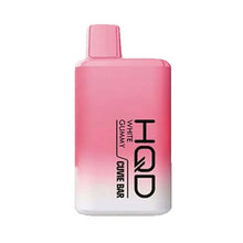 5 Pack White Gummy Flavored Flavored HQD Cuvie BAR Disposable Vape Device 7000 Puffs | evapekings.com