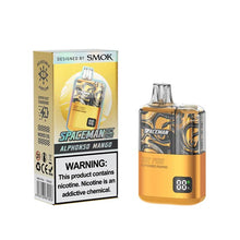 Alphonso Mango Flavored Spaceman 10K Pro Disposable Vape Device 6PK |  Evape Kings