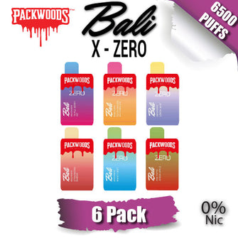 Bali X Packwoods 0% Nic Disposable Vape Device [6500 Puffs] - 6PK