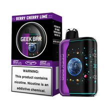 Berry Cherry Lime Flavored Geek Bar Pulse X Platinum Disposable Vape Device - 25K Puffs - 1PC | eVape Kings