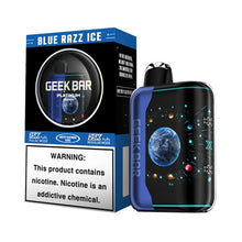 Blue Razz Ice Flavored Geek Bar Pulse X Platinum Disposable Vape Device - 25K Puffs - 1PC | eVape Kings