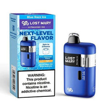 Blue Razz Ice Flavored Lost Mary Ultrasonic Disposable Vape Device - 35k Puffs  | eVape Kings