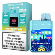 Blueberry FAB Flavored Digiflavor Geek Bar LUSH Disposable Vape Device - 20K Puffs | eVape Kings
