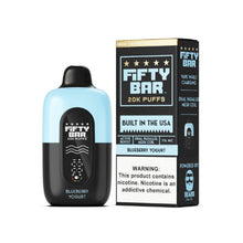 Blueberry Yogurt Flavored Fifty Bar V2 Disposable Vape Device - 20000 Puffs - 1PC | eVape Kings