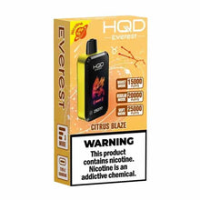 Citrus Blaze Flavored HQD Cuvie Everest Disposable Vape - 2500K Puffs | eVape Kings